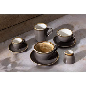 Olympia Kiln Coffee Cups Smoke 340ml (6 Pack)