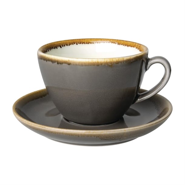Olympia Kiln Coffee Cups Smoke 340ml (6 Pack) Olympia Kiln Coffee Cups Smoke 340ml (6 Pack)