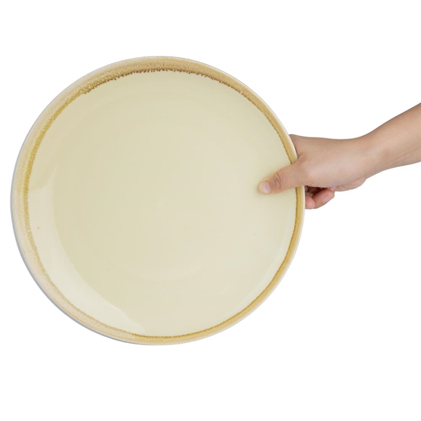 Olympia Kiln Round Plate Sandstone 280mm (4 Pack)