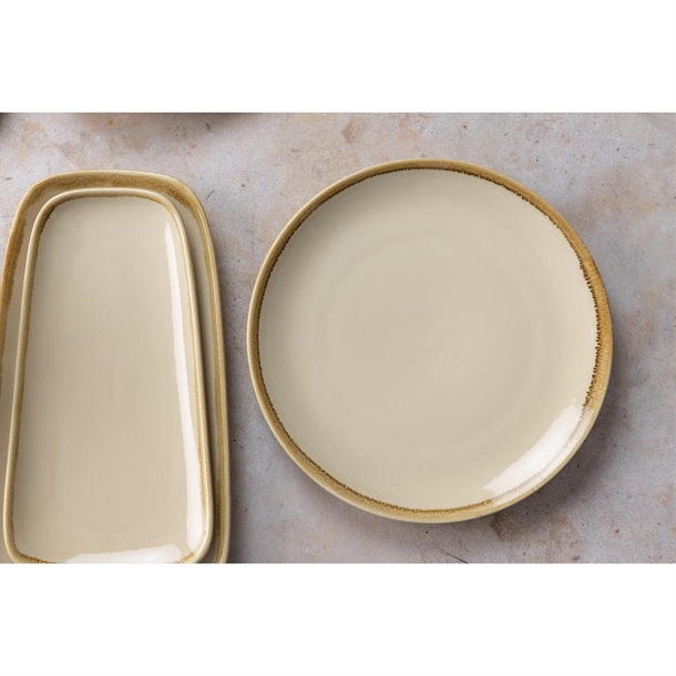 Olympia Kiln Round Plate Sandstone 280mm (4 Pack)