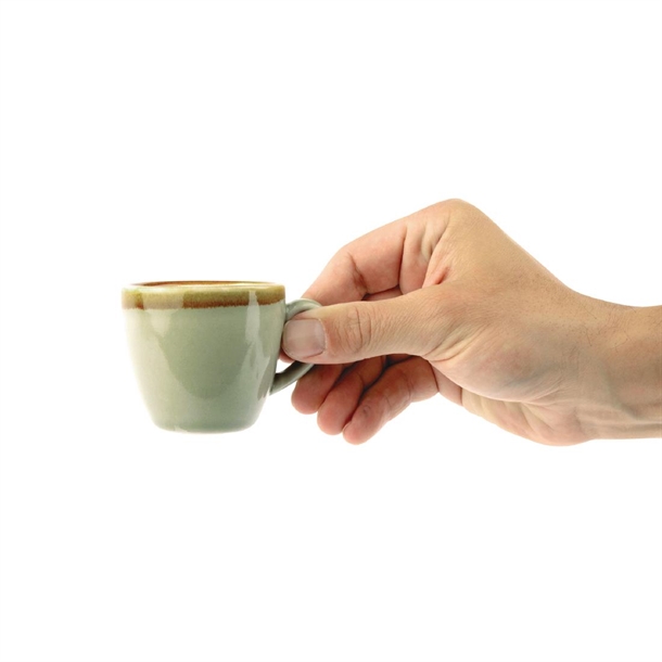 Olympia Kiln Espresso Cups Moss 85ml (6 Pack)