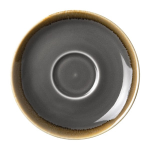 Olympia Kiln Cappuccino Saucer Smoke 140mm (6 Pack)
