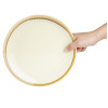 Olympia Kiln Round Coupe Plate Sandstone 230mm (6 Pack) Olympia Kiln Round Coupe Plate Sandstone 230mm (6 Pack)