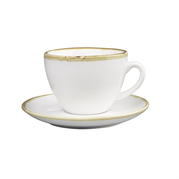 Olympia Kiln 230ml Cup Saucer Chalk 140mm (Pack of 6) Olympia Kiln 230ml Cup Saucer Chalk 140mm (Pack of 6)