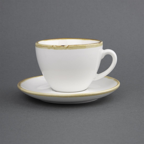 Olympia Kiln 230ml Cup Saucer Chalk 140mm (Pack of 6) Olympia Kiln 230ml Cup Saucer Chalk 140mm (Pack of 6)