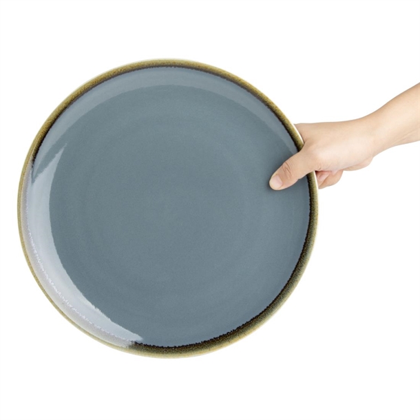 Olympia Kiln Round Plate Ocean 280mm (4 Pack)