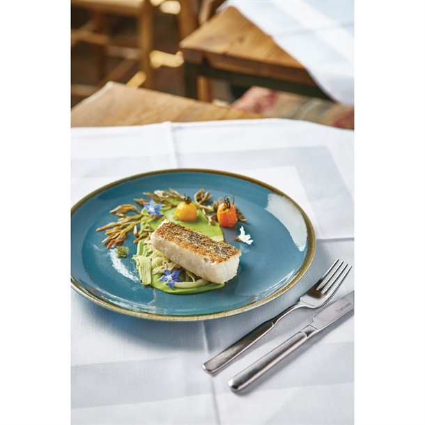 Olympia Kiln Round Plate Ocean 280mm (4 Pack)