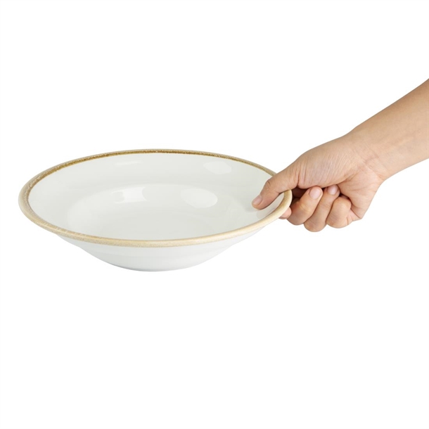 Olympia Kiln Pasta Bowl Chalk 250mm 340ml (Pack of 4) Olympia Kiln Pasta Bowl Chalk 250mm 340ml (Pack of 4)