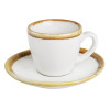 Olympia Kiln Espresso Cup Saucer Chalk 115mm (Pack of 6)