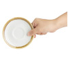 Olympia Kiln Espresso Cup Saucer Chalk 115mm (Pack of 6)