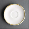 Olympia Kiln Espresso Cup Saucer Chalk 115mm (Pack of 6)