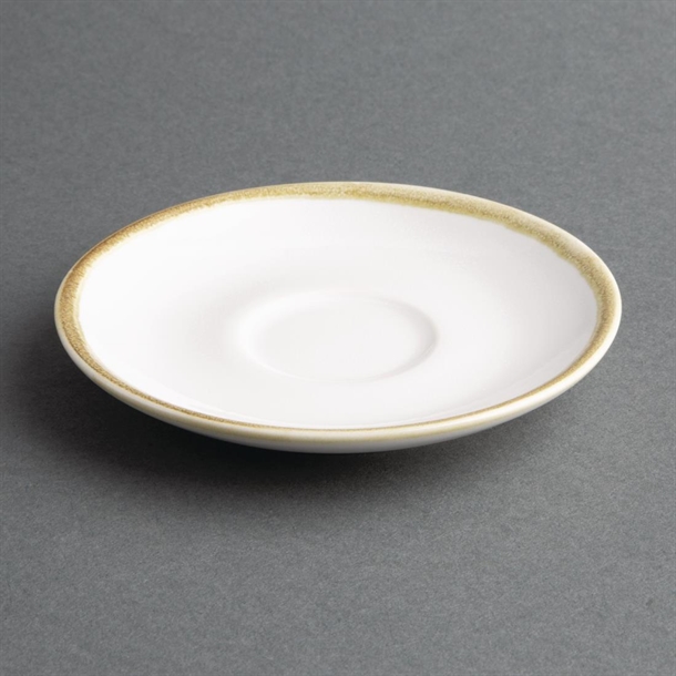 Olympia Kiln Espresso Cup Saucer Chalk 115mm (Pack of 6)