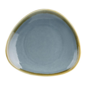 Olympia Kiln Triangular Plate Ocean 280mm