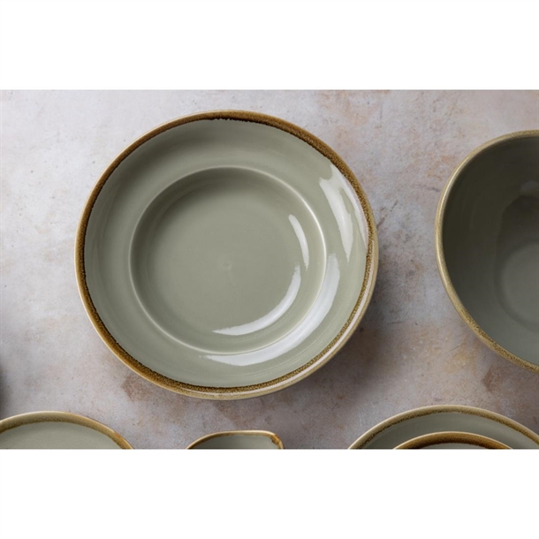 Olympia Kiln Pasta Bowls Moss 250mm (Pack of 4)