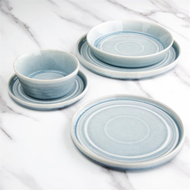 Olympia Cavolo Flat Round Plates Ice Blue 180mm (6 Pack) Olympia Cavolo Flat Round Plates Ice Blue 180mm (6 Pack)