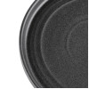 Olympia Cavolo Textured Black Flat Round Plate 180mm (6 Pack)