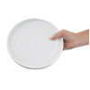 Olympia Cavolo White Speckle Flat Round Plate 220(Ø Pack)mm (6 Pack)
