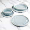 Olympia Cavolo Flat Round Plates Ice Blue 220mm (6 Pack)
