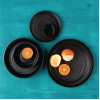 Olympia Cavolo Flat Round Bowls Textured Black 143mm (6 Pack) Olympia Cavolo Flat Round Bowls Textured Black 143mm (6 Pack)