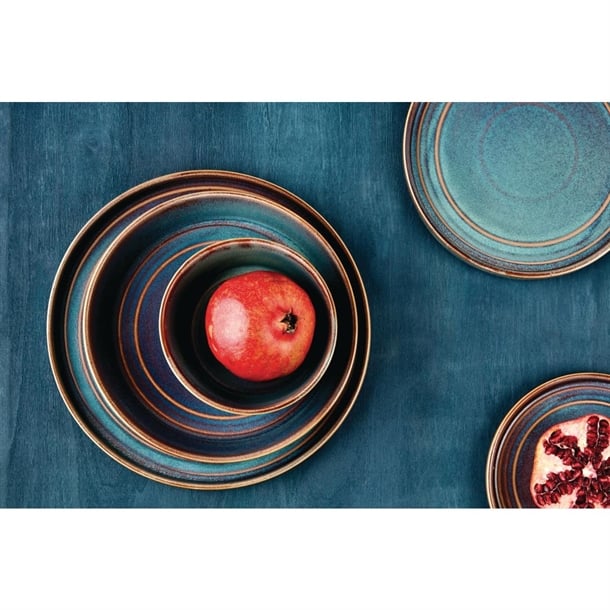 Olympia Cavolo Iridescent Flat Round Plate 270mm (4 Pack)