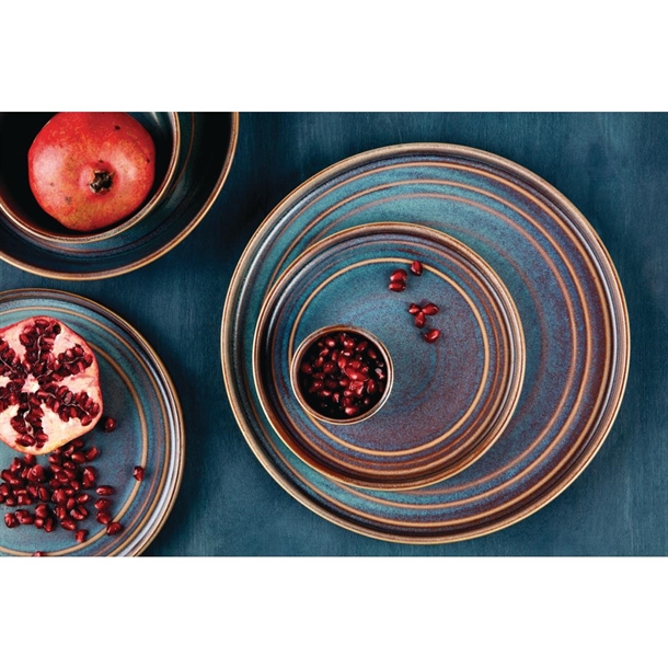 Olympia Cavolo Iridescent Flat Round Plate 270mm (4 Pack)