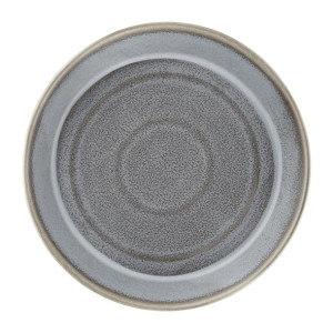 Olympia Cavolo Flat Round Bowls Charcoal Dusk 220mm (4 Pack)