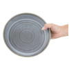 Olympia Cavolo Flat Round Bowls Charcoal Dusk 220mm (4 Pack)