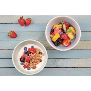 Olympia Cavolo Flat Round Bowls Ice Blue 143mm (6 Pack)