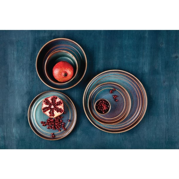 Olympia Cavolo Iridescent Flat Round Plate - 220mm (6 Pack)