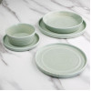 Olympia Cavolo Flat Round Bowls Spring Green 143mm (6 Pack)