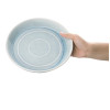 Olympia Cavolo Flat Round Bowls Ice Blue 220mm (4 Pack)