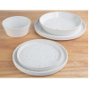 Olympia Cavolo Flat Round Bowls White Speckle 143mm (6 Pack) Olympia Cavolo Flat Round Bowls White Speckle 143mm (6 Pack)