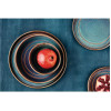 Olympia Cavolo Flat Round Bowls Iridescent 220mm (4 Pack) Olympia Cavolo Flat Round Bowls Iridescent 220mm (4 Pack)
