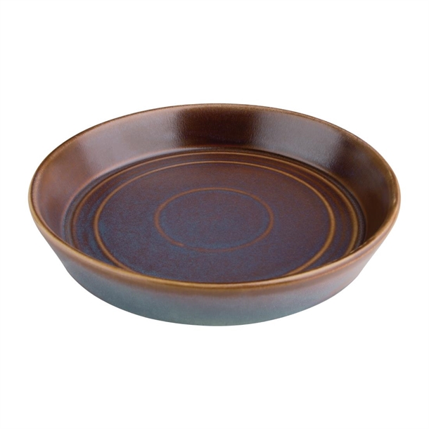 Olympia Cavolo Flat Round Bowls Iridescent 220mm (4 Pack) Olympia Cavolo Flat Round Bowls Iridescent 220mm (4 Pack)