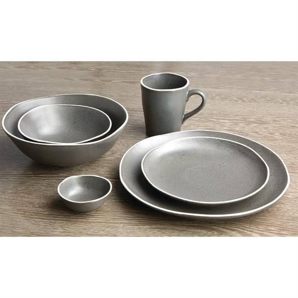 Olympia Chia Plates Charcoal 270mm (Pack of 6) Olympia Chia Plates Charcoal 270mm (Pack of 6)