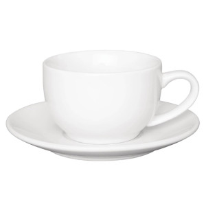 Olympia Cafe Saucer White (Fits CB468 and CE537 Pack) - 158mm (12 Pack)