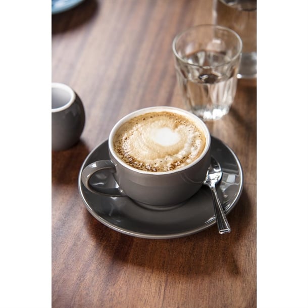 Olympia Cafe Saucer Charcoal (Fits GK075 & GK078) - 158mm (12 Pack) Olympia Cafe Saucer Charcoal (Fits GK075 & GK078) - 158mm (12 Pack)