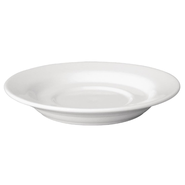 Olympia Cafe Saucer White (Fits CB468 and CE537 Pack) - 158mm (12 Pack)