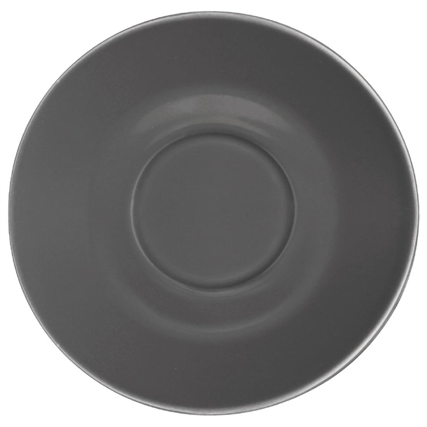 Olympia Cafe Saucer Charcoal (Fits GK075 & GK078) - 158mm (12 Pack) Olympia Cafe Saucer Charcoal (Fits GK075 & GK078) - 158mm (12 Pack)
