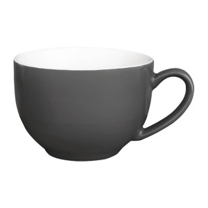 Olympia Cafe Cappuccino Cup Charcoal - 340ml (12 Pack)