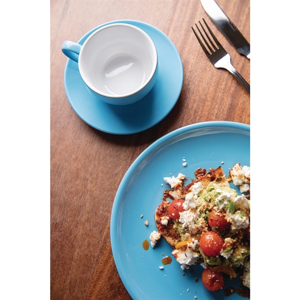 Olympia Cafe Coupe Plate Blue - 205mm (Box 12) Olympia Cafe Coupe Plate Blue - 205mm (Box 12)