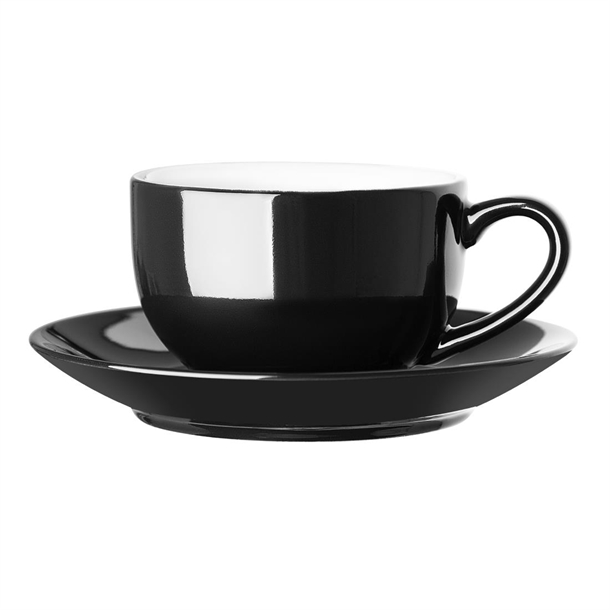 Olympia Cafe Coffee Cup Black - 230ml (12 Pack) Olympia Cafe Coffee Cup Black - 230ml (12 Pack)