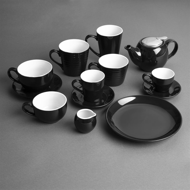 Olympia Cafe Coffee Cup Black - 230ml (12 Pack) Olympia Cafe Coffee Cup Black - 230ml (12 Pack)