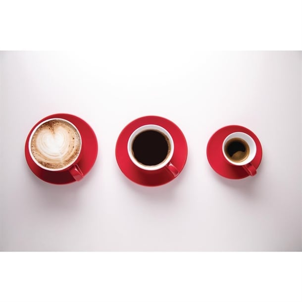 Olympia Cafe Coffee Cup Red - 230ml (12 Pack) Olympia Cafe Coffee Cup Red - 230ml (12 Pack)