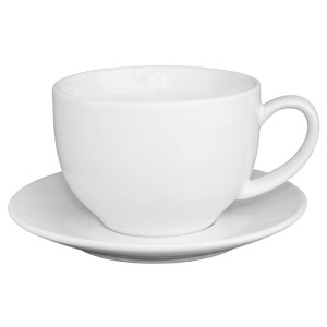 Olympia Cafe Cappuccino Cup White - 340ml (12 Pack)