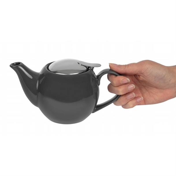 Olympia Cafe Teapot Charcoal - 510ml (1 Pack) Olympia Cafe Teapot Charcoal - 510ml (1 Pack)