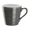 Olympia Cafe Mug Charcoal Ripple - 340ml (Box 6)