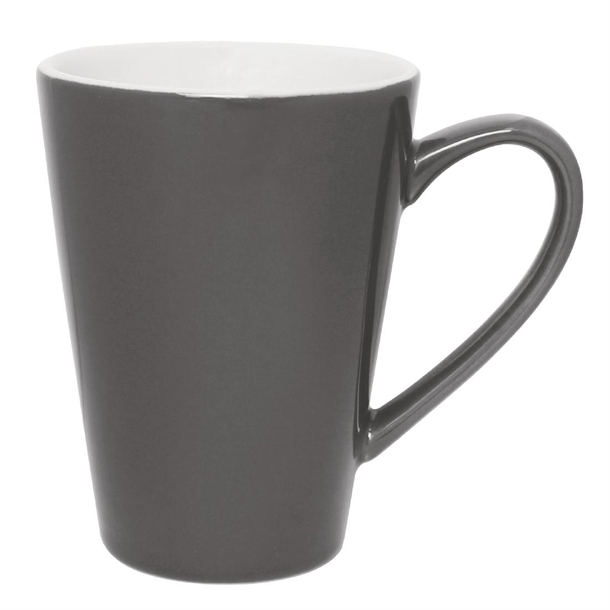 Olympia Cafe Latte Cup Charcoal - 340ml (12 Pack) Olympia Cafe Latte Cup Charcoal - 340ml (12 Pack)