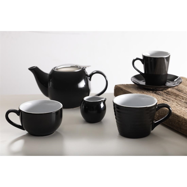 Olympia Cafe Aroma Mug Black - 340ml (6 Pack) Olympia Cafe Aroma Mug Black - 340ml (6 Pack)