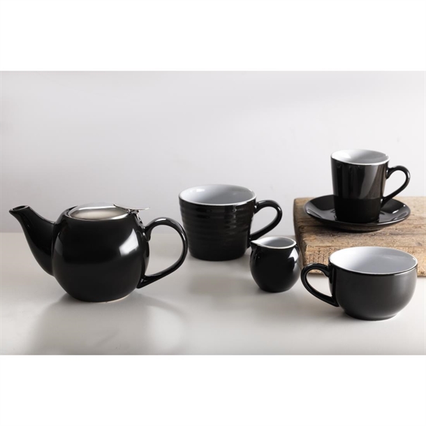 Olympia Cafe Aroma Mug Black - 340ml (6 Pack) Olympia Cafe Aroma Mug Black - 340ml (6 Pack)